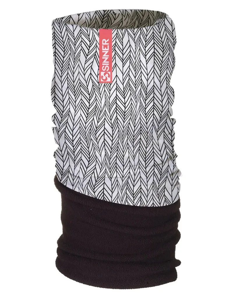 2024 Sinner fleece neckwarmer black lines